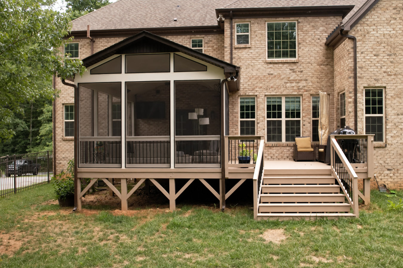 Screened-in porches and screened decks